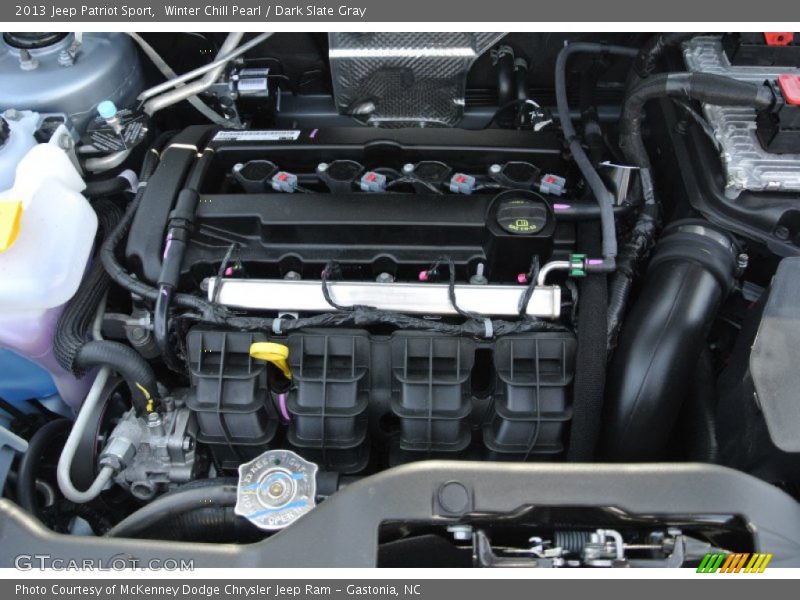Winter Chill Pearl / Dark Slate Gray 2013 Jeep Patriot Sport