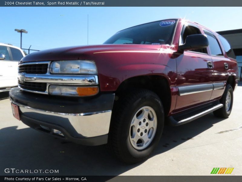 Sport Red Metallic / Tan/Neutral 2004 Chevrolet Tahoe