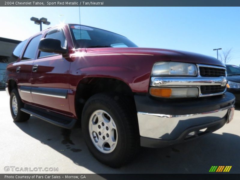 Sport Red Metallic / Tan/Neutral 2004 Chevrolet Tahoe