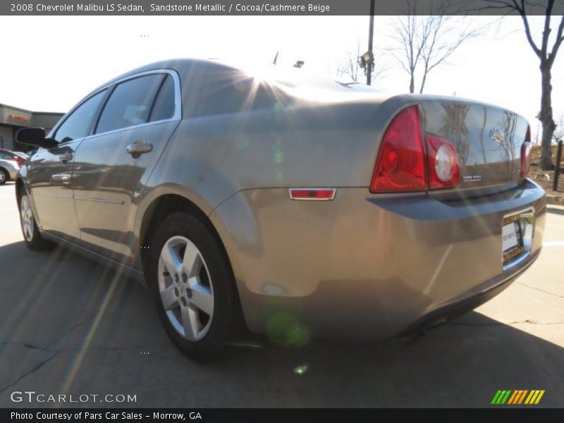 Sandstone Metallic / Cocoa/Cashmere Beige 2008 Chevrolet Malibu LS Sedan