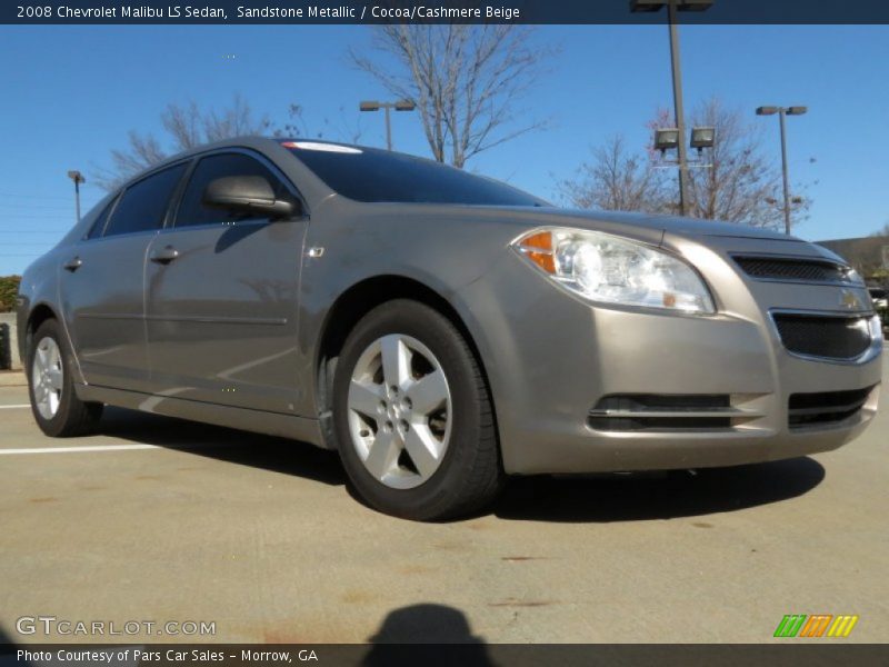 Sandstone Metallic / Cocoa/Cashmere Beige 2008 Chevrolet Malibu LS Sedan
