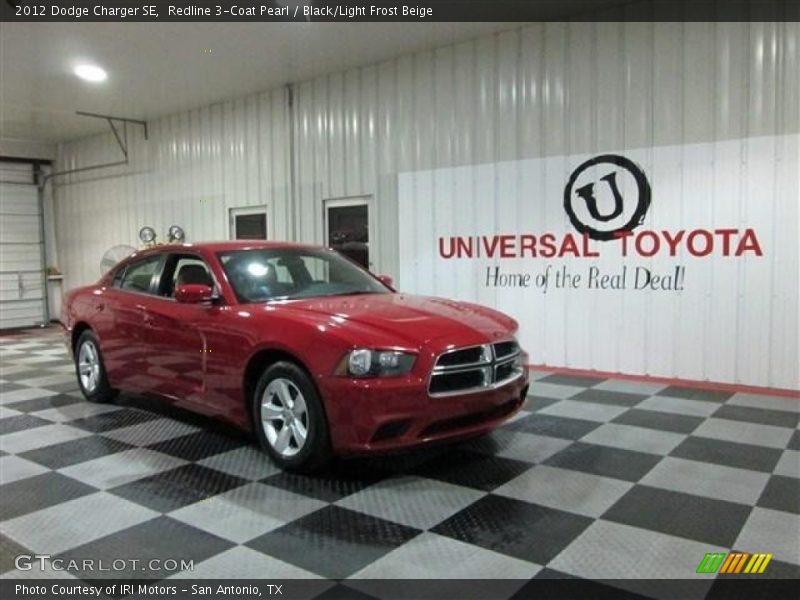 Redline 3-Coat Pearl / Black/Light Frost Beige 2012 Dodge Charger SE