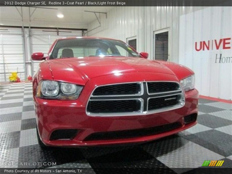 Redline 3-Coat Pearl / Black/Light Frost Beige 2012 Dodge Charger SE