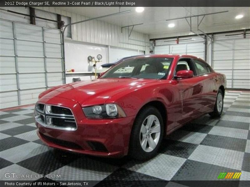 Redline 3-Coat Pearl / Black/Light Frost Beige 2012 Dodge Charger SE