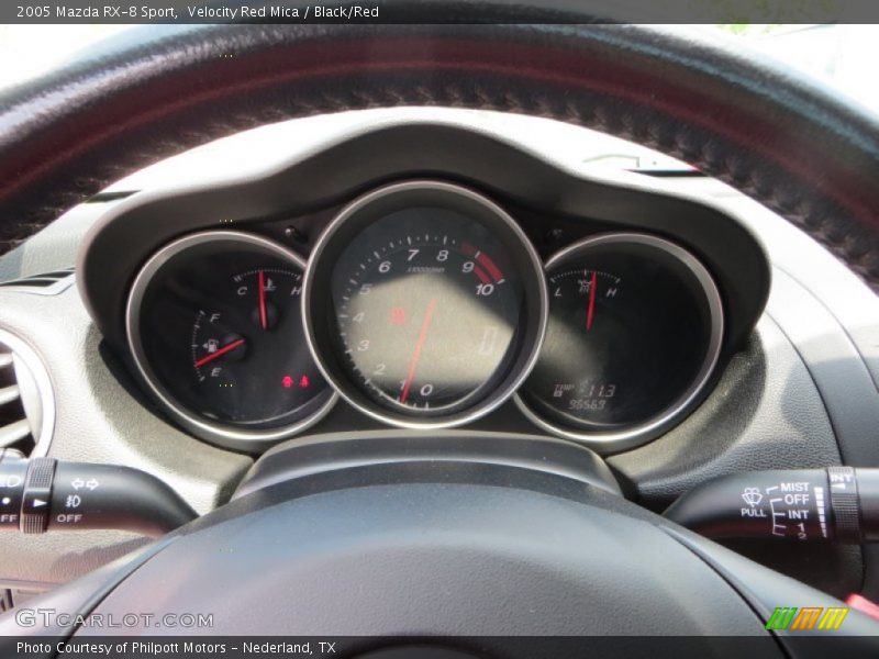 Velocity Red Mica / Black/Red 2005 Mazda RX-8 Sport