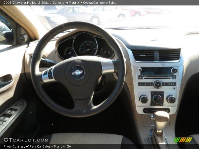 Sandstone Metallic / Cocoa/Cashmere Beige 2008 Chevrolet Malibu LS Sedan