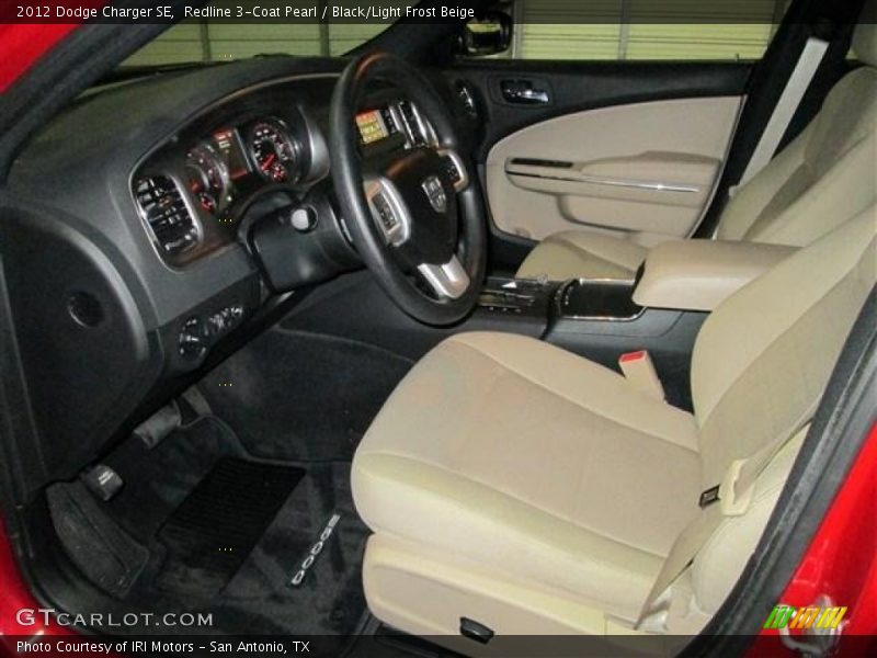 Redline 3-Coat Pearl / Black/Light Frost Beige 2012 Dodge Charger SE
