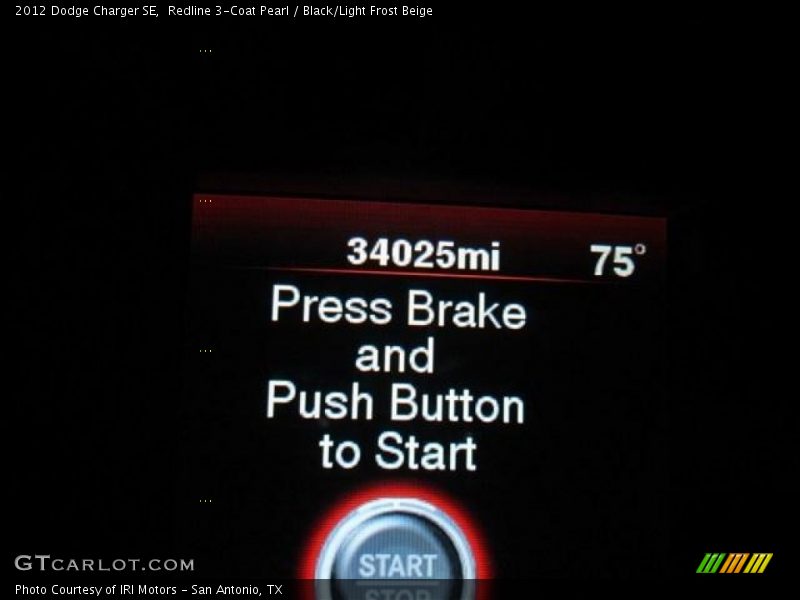 Redline 3-Coat Pearl / Black/Light Frost Beige 2012 Dodge Charger SE