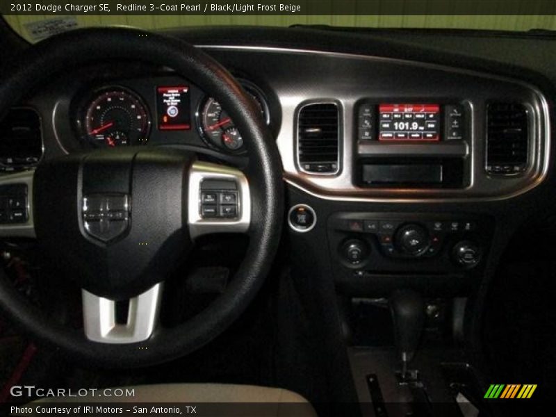 Redline 3-Coat Pearl / Black/Light Frost Beige 2012 Dodge Charger SE