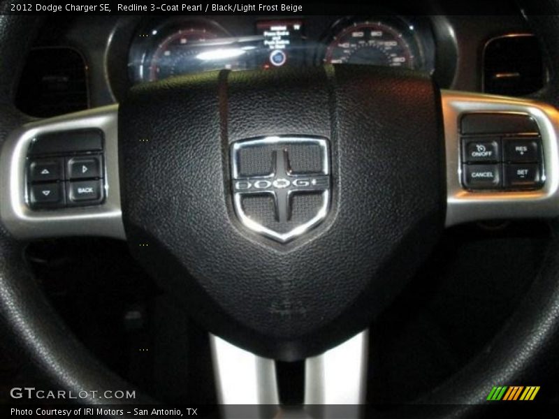 Redline 3-Coat Pearl / Black/Light Frost Beige 2012 Dodge Charger SE