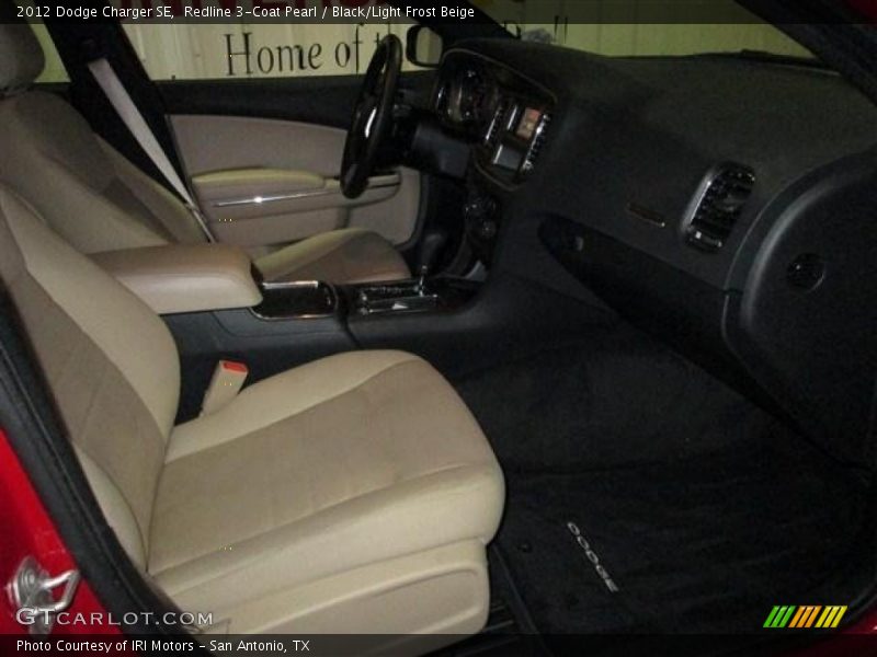 Redline 3-Coat Pearl / Black/Light Frost Beige 2012 Dodge Charger SE