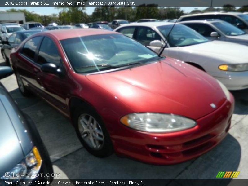 Inferno Red Tinted Pearlcoat / Dark Slate Gray 2002 Dodge Intrepid SE