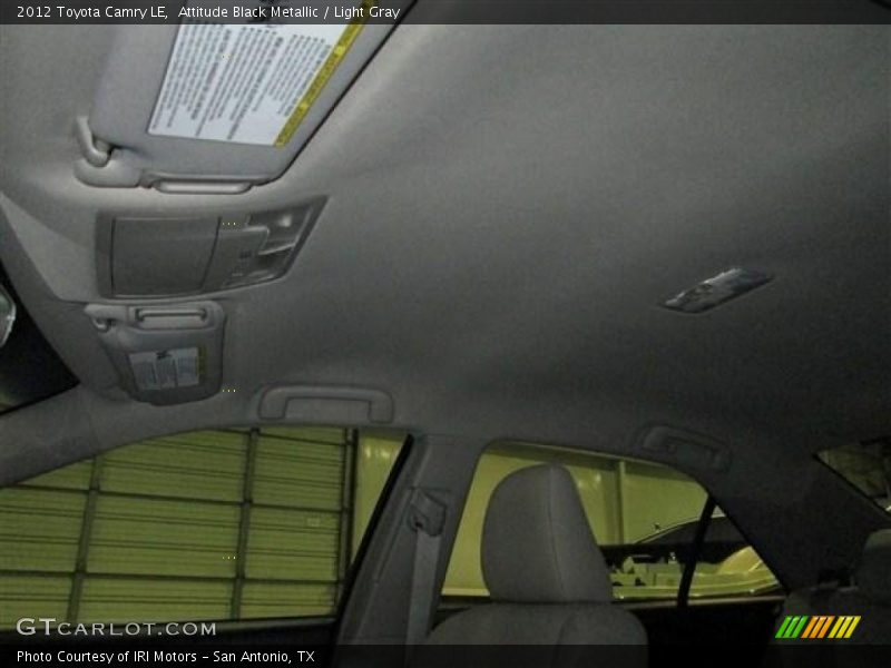 Attitude Black Metallic / Light Gray 2012 Toyota Camry LE