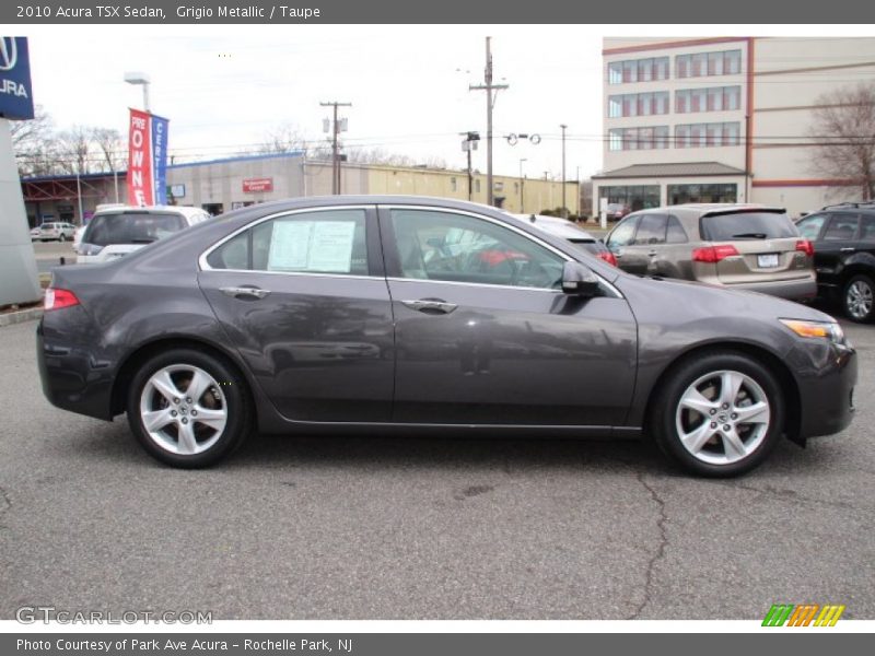 Grigio Metallic / Taupe 2010 Acura TSX Sedan