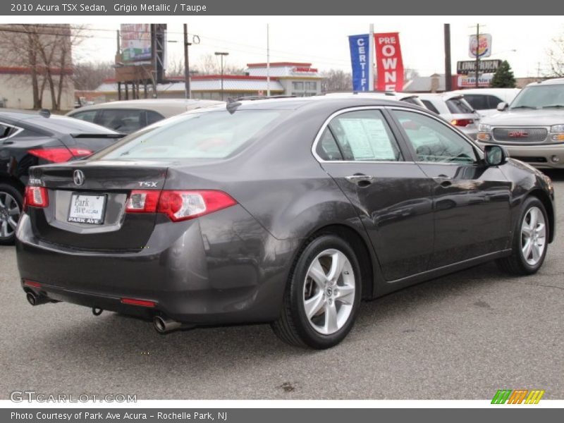 Grigio Metallic / Taupe 2010 Acura TSX Sedan
