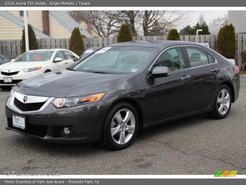 Grigio Metallic / Taupe 2010 Acura TSX Sedan