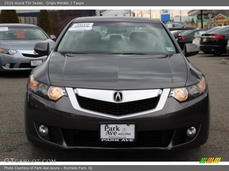 Grigio Metallic / Taupe 2010 Acura TSX Sedan
