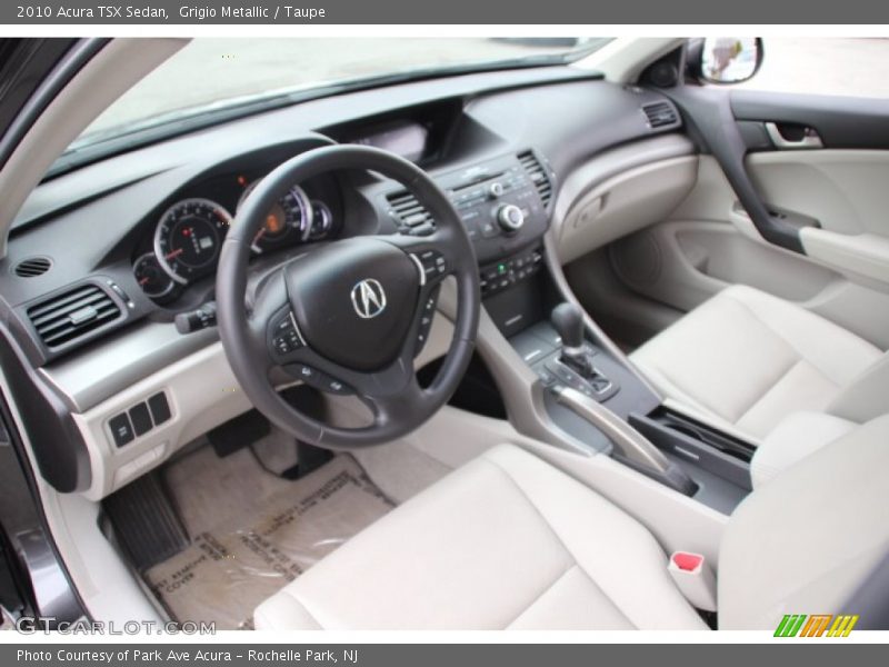 Grigio Metallic / Taupe 2010 Acura TSX Sedan