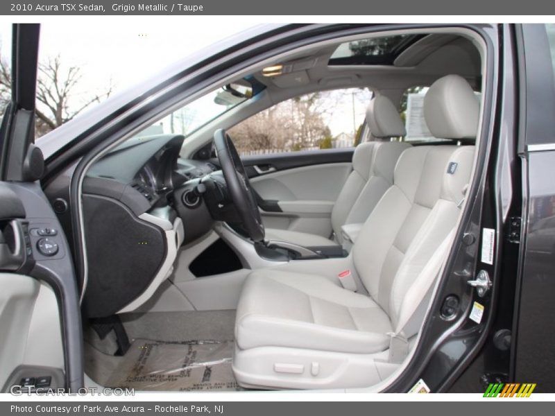 Grigio Metallic / Taupe 2010 Acura TSX Sedan
