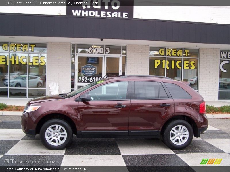 Cinnamon Metallic / Charcoal Black 2012 Ford Edge SE