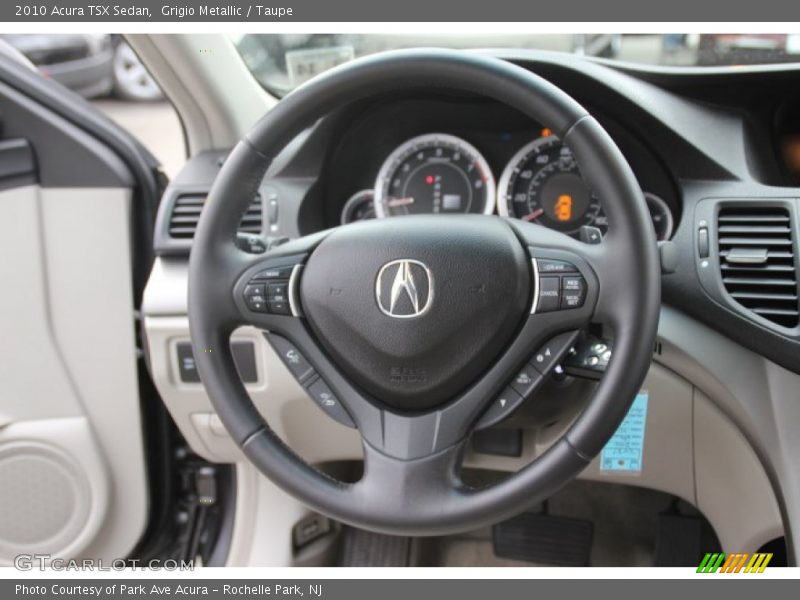 Grigio Metallic / Taupe 2010 Acura TSX Sedan