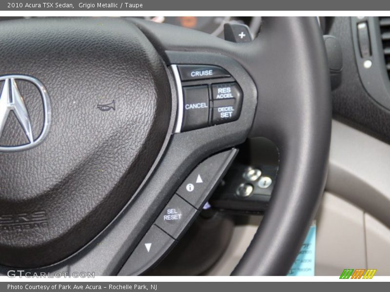 Grigio Metallic / Taupe 2010 Acura TSX Sedan
