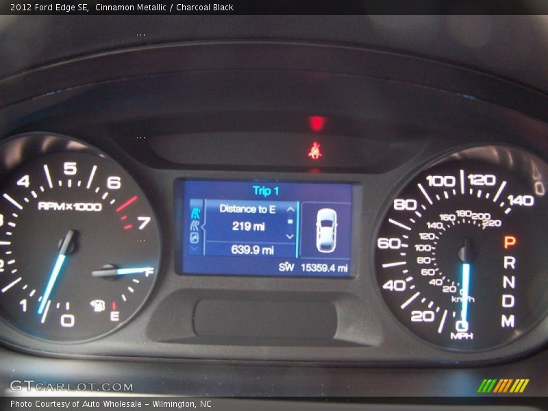 Cinnamon Metallic / Charcoal Black 2012 Ford Edge SE