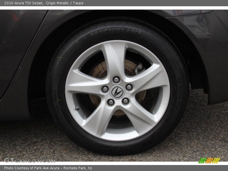 Grigio Metallic / Taupe 2010 Acura TSX Sedan