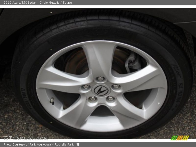 Grigio Metallic / Taupe 2010 Acura TSX Sedan