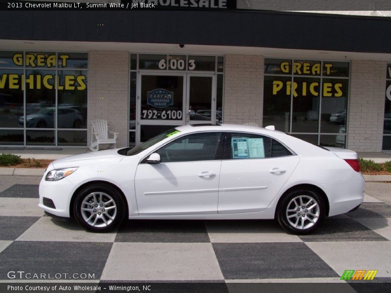 Summit White / Jet Black 2013 Chevrolet Malibu LT