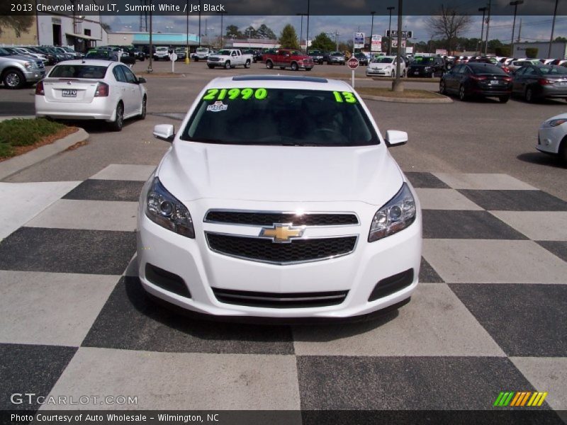 Summit White / Jet Black 2013 Chevrolet Malibu LT