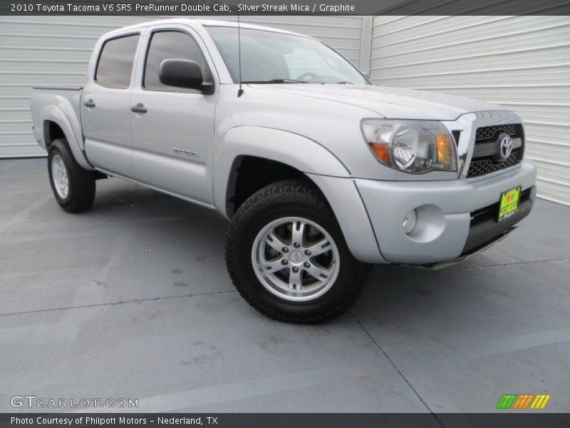 Silver Streak Mica / Graphite 2010 Toyota Tacoma V6 SR5 PreRunner Double Cab