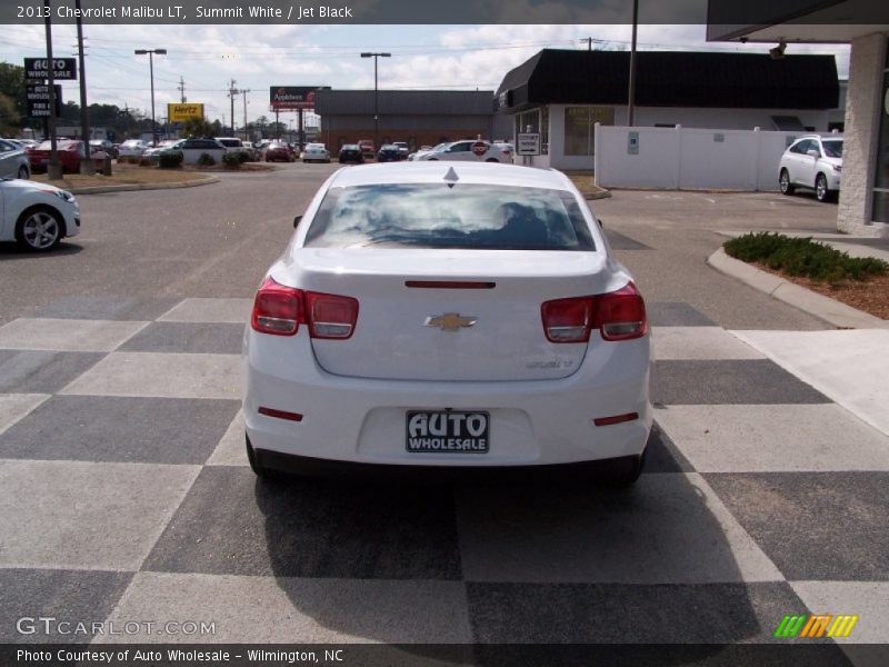 Summit White / Jet Black 2013 Chevrolet Malibu LT