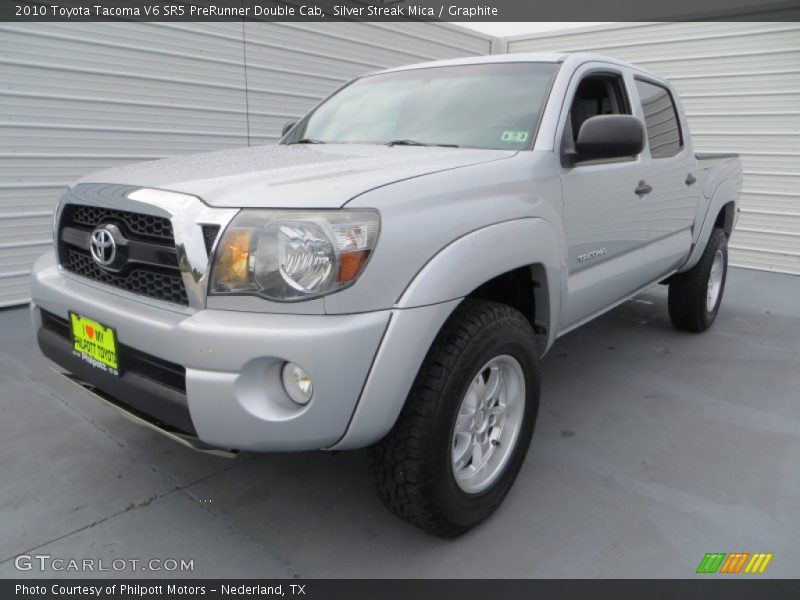 Silver Streak Mica / Graphite 2010 Toyota Tacoma V6 SR5 PreRunner Double Cab
