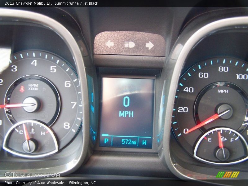 Summit White / Jet Black 2013 Chevrolet Malibu LT