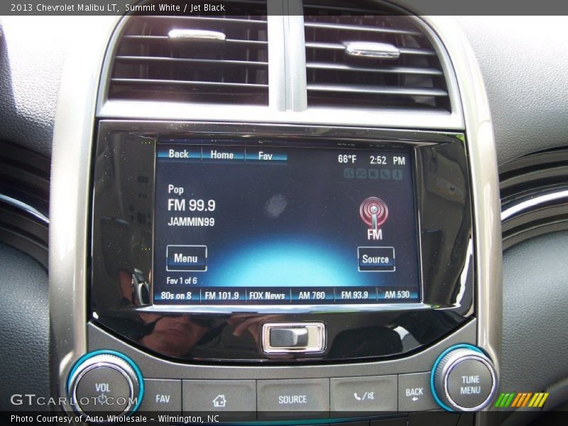 Summit White / Jet Black 2013 Chevrolet Malibu LT