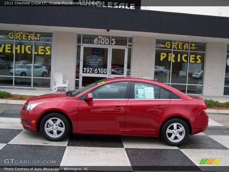 Crystal Red Metallic / Jet Black 2012 Chevrolet Cruze LT