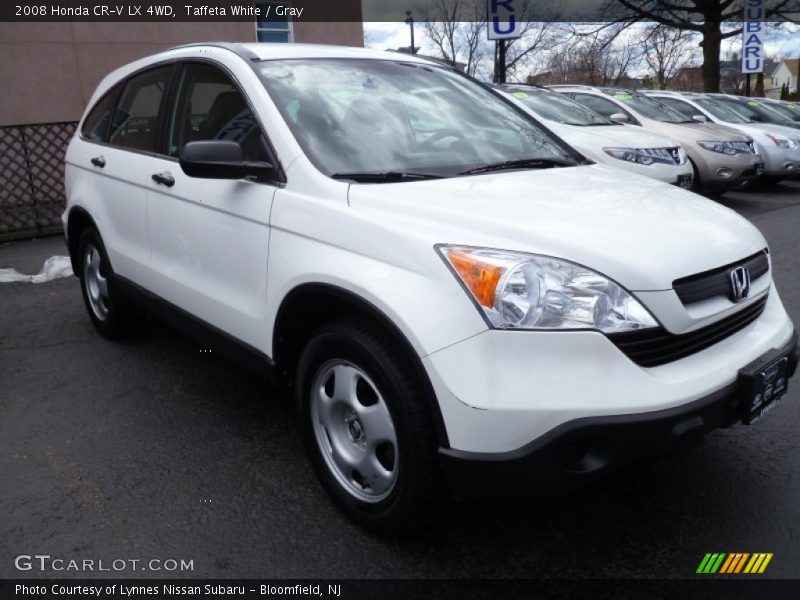 Taffeta White / Gray 2008 Honda CR-V LX 4WD