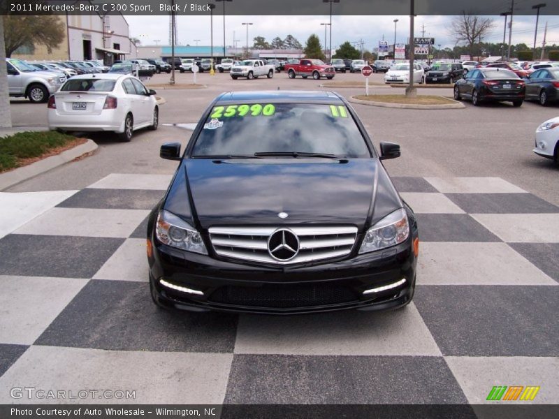 Black / Black 2011 Mercedes-Benz C 300 Sport
