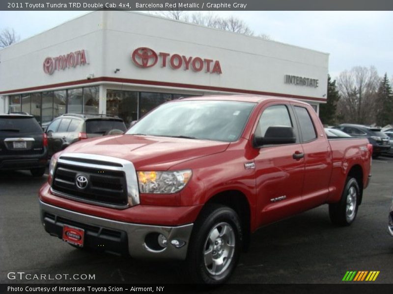 Barcelona Red Metallic / Graphite Gray 2011 Toyota Tundra TRD Double Cab 4x4