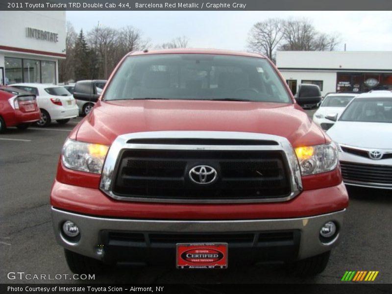 Barcelona Red Metallic / Graphite Gray 2011 Toyota Tundra TRD Double Cab 4x4