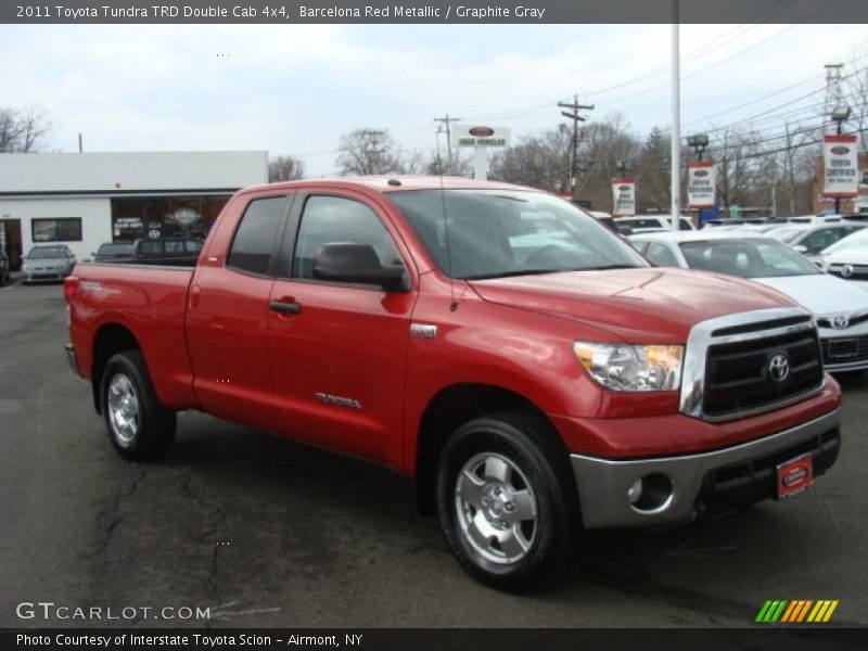 Barcelona Red Metallic / Graphite Gray 2011 Toyota Tundra TRD Double Cab 4x4