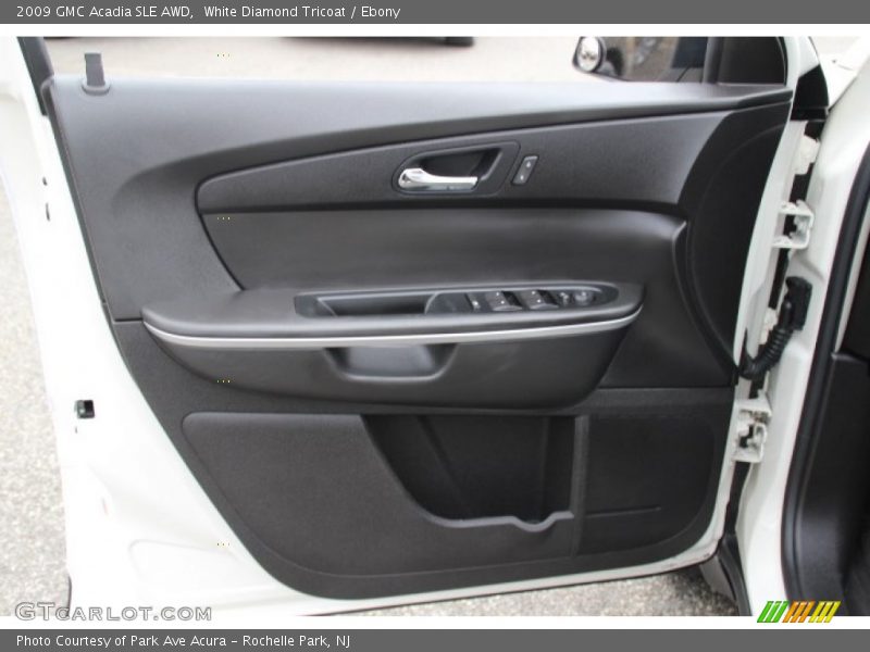 White Diamond Tricoat / Ebony 2009 GMC Acadia SLE AWD