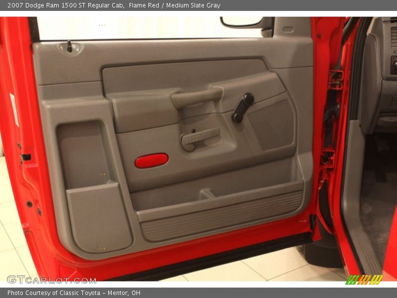 Flame Red / Medium Slate Gray 2007 Dodge Ram 1500 ST Regular Cab