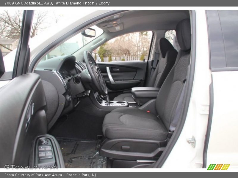 White Diamond Tricoat / Ebony 2009 GMC Acadia SLE AWD