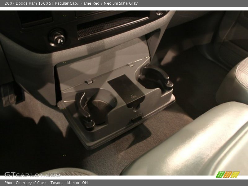 Flame Red / Medium Slate Gray 2007 Dodge Ram 1500 ST Regular Cab