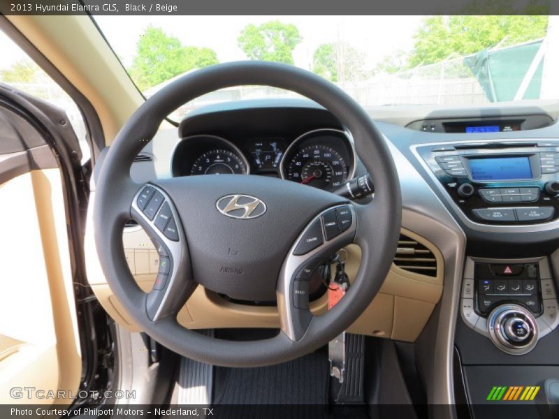 Black / Beige 2013 Hyundai Elantra GLS