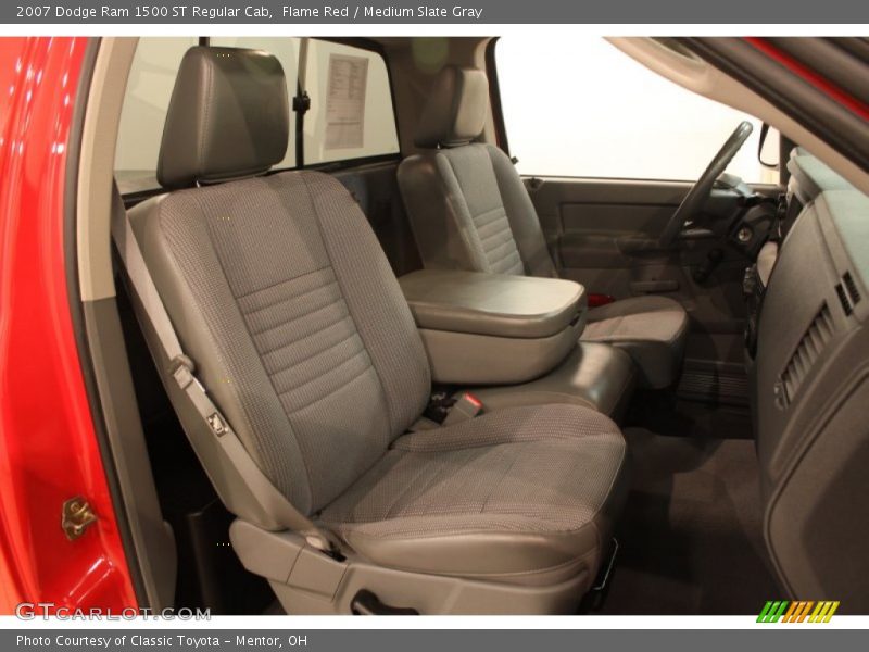 Flame Red / Medium Slate Gray 2007 Dodge Ram 1500 ST Regular Cab