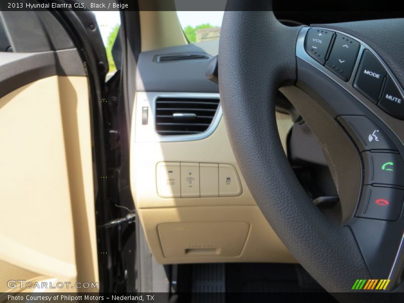 Black / Beige 2013 Hyundai Elantra GLS