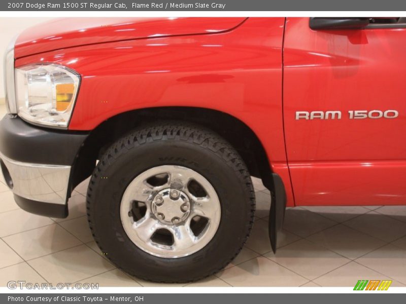 Flame Red / Medium Slate Gray 2007 Dodge Ram 1500 ST Regular Cab